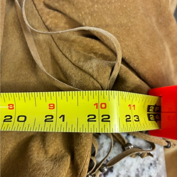 CRIPPLE CREEK FRINGED SUEDE LEATHER JACKET Size XL - Picture 8 of 13